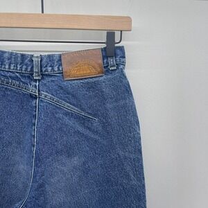 VTG 90s Lawman Denim‎ Jeans Womens 9 High Rise Bareback Western Yolk Tapered Leg